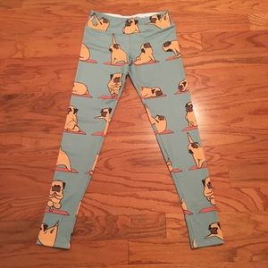 Pug yoga leggings